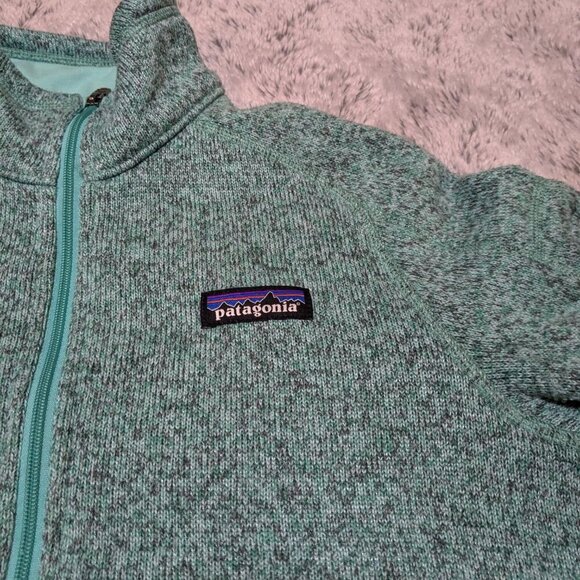 Patagonia Green Mint Better Sweater 1/4 Zip Pullover XS - Picture 4 of 7